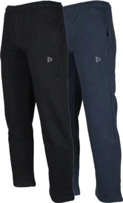 2-Pack Donnay Joggingbroek Rechte Pijp - Sportbroek - Heren - Maat XL - Black/Navy