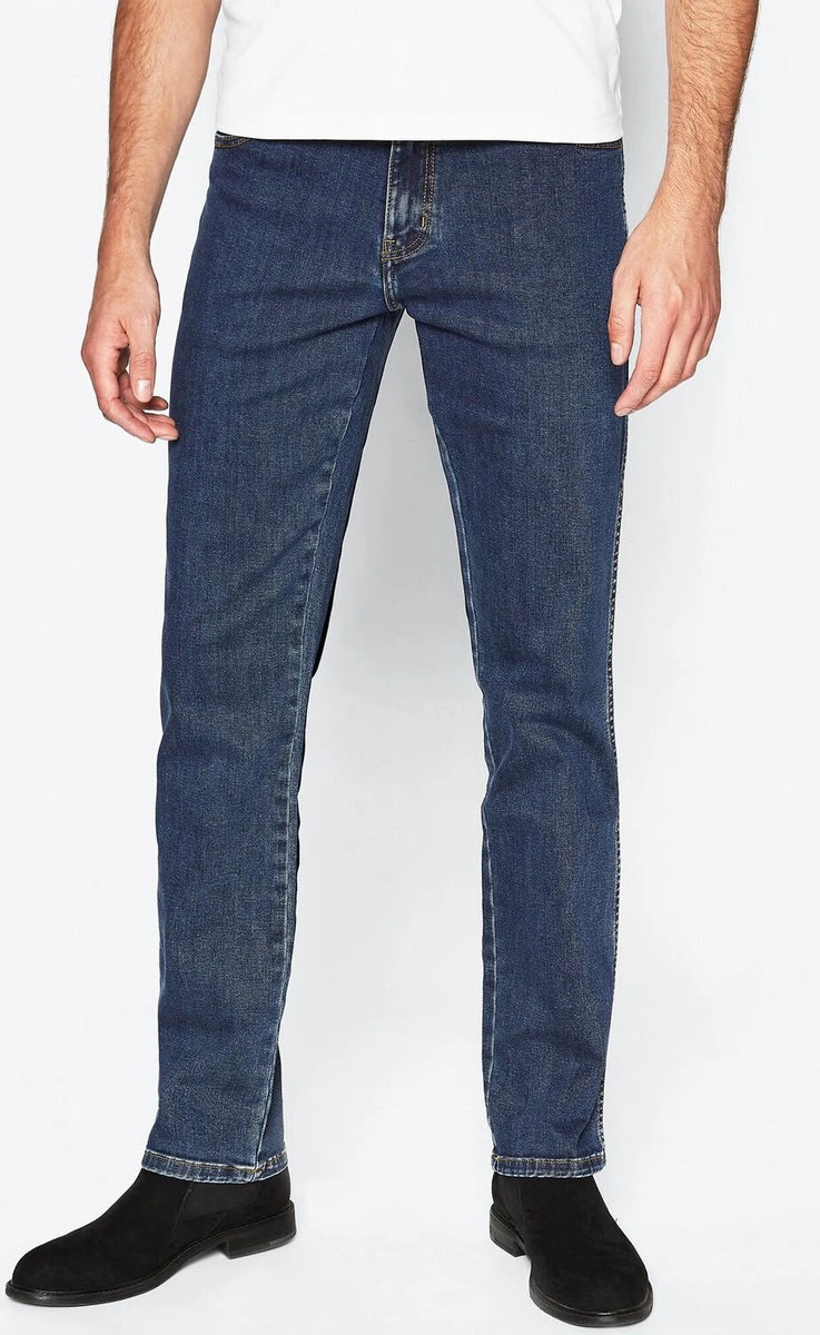 Wrangler Texas Medium Stretch Darkstone Heren Regular Fit Jeans - Donkerblauw - Maat 34/32 5 Wrangler Texas Medium Stretch Darkstone Heren Regular Fit Jeans - Donkerblauw - Maat 34/32 - Afbeelding 3