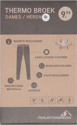 Mountain Peak Heren/dames Thermobroek - Zwart - Maat XL -Casio Verkoop 740x1200 4