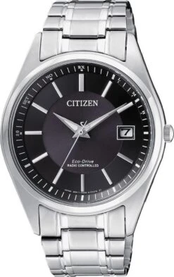 Citizen Radio Controlled Horloge - Citizen Heren Horloge - Zilver - Diameter 40 Mm - Roestvrij Staal