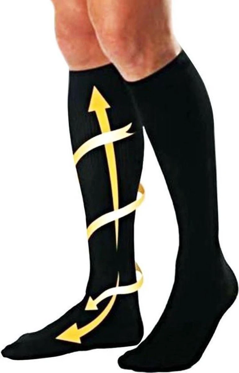 Miracle Socks Unisex Compressiesokken Zwart 1 Paar Bekend Van Tv – One Size Cm | Vliegtuigsokken | Compressiekousen 3 Miracle Socks Unisex Compressiesokken Zwart 1 Paar Bekend Van Tv – One Size Cm | Vliegtuigsokken | Compressiekousen