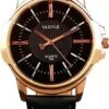 Yazole Heren Quartz Horloge | Zwart/Goud | PU Lederen Band -Casio Verkoop 774x1200 1