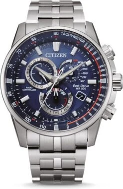 Citizen PCAT Horloge - Citizen Heren Horloge - Zilver - Diameter 42.5 Mm - Roestvrij Staal -Casio Verkoop 778x1200
