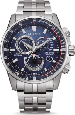 Citizen PCAT Horloge - Citizen Heren Horloge - Zilver - Diameter 42.5 Mm - Roestvrij Staal -Casio Verkoop 784x1200