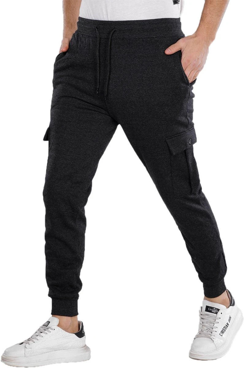 Merkloos Elit Sport Sportwear Joggingbroek Premium Quality-Heren-Antraciet-L 3 Merkloos Elit Sport Sportwear Joggingbroek Premium Quality-Heren-Antraciet-L