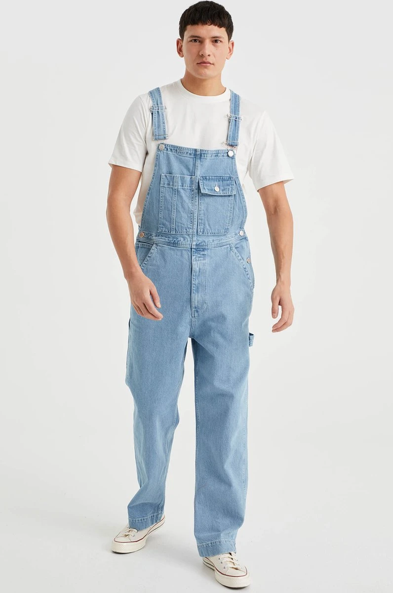 WE Fashion Heren Loose Fit Tuinbroek Met Comfort-stretch 6 WE Fashion Heren Loose Fit Tuinbroek Met Comfort-stretch - Afbeelding 4