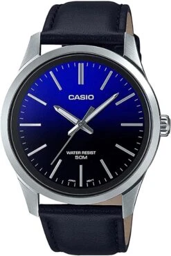 Casio Casio Collection MTP-E180L-2AVEF Horloge - Leer - Zwart - Ø 42 Mm