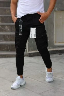 Merkloos Cargo Broek Met Zakken Jongens Mannen Mode Joggingbroek Joggers Broek Heren Broek Cargo Heren Kleding- W30