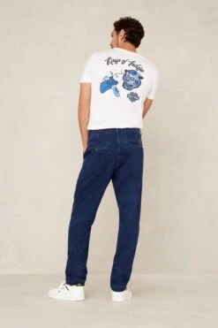 Kings Of Indigo - Darius | White Denim Crazies - T-shirt Korte Mouwen - Wit - M -Casio Verkoop 800x1200 113