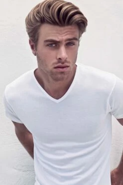 Alan Red - Vermont T-Shirt V-Hals Wit 3 Pack - Maat L - Regular-fit -Casio Verkoop 800x1200 148