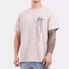 Malelions Dripped T-Shirt Senior Beige/Navy -Casio Verkoop 800x1200 174