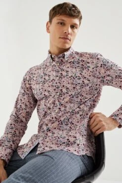 WE Fashion Heren Slim Fit Overhemd Met Dessin -Casio Verkoop 800x1200 210