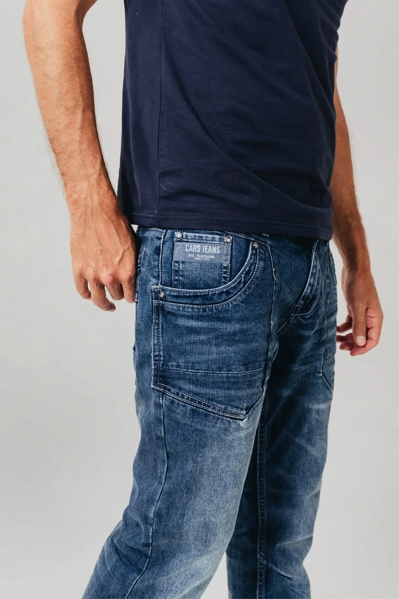 Cars Jeans Heren BEDFORD 601 Regular Comfort Stretch Stone Wash Used - Maat 36/32 5 Cars Jeans Heren BEDFORD 601 Regular Comfort Stretch Stone Wash Used - Maat 36/32 - Afbeelding 3