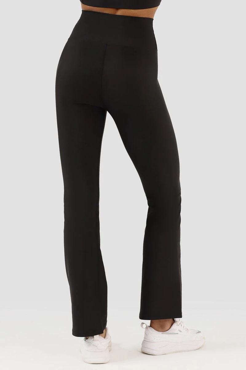 Superstacy Flared Sportlegging - Sportbroek Dames - Yoga Fitness Hardloop Broek - Hardloop - Pilates - Sportkleding Dames - Boksen - Boks - High Waist - Hoge Taille - Valt Klein - Zwart - Maat S 5 Superstacy Flared Sportlegging - Sportbroek Dames - Yoga Fitness Hardloop Broek - Hardloop - Pilates - Sportkleding Dames - Boksen - Boks - High Waist - Hoge Taille - Valt Klein - Zwart - Maat S - Afbeelding 3