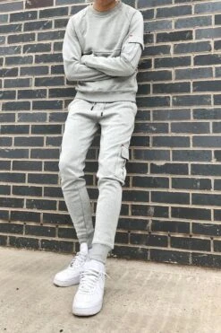 JC Blue Trainingspak Heren - Grijs Cargo - Tracksuit Heren - Joggingpak Heren - Maat L -Casio Verkoop 800x1200 74