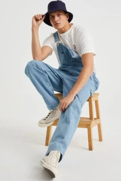 WE Fashion Heren Loose Fit Tuinbroek Met Comfort-stretch