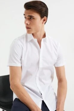 WE Fashion Heren Slim Fit Stretch Overhemd - Maat L -Casio Verkoop 803x1200 7