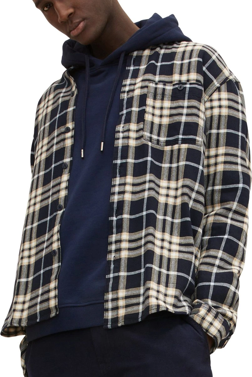 TOM TAILOR Relaxed Checked Shirt Heren Overhemd - Maat L 10 TOM TAILOR Relaxed Checked Shirt Heren Overhemd - Maat L - Afbeelding 8