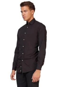 OppoSuits Black Knight Shirt - Heren Overhemd - Casual Effen Gekleurd - Zwart - Maat EU 41/42 -Casio Verkoop 804x1200 11