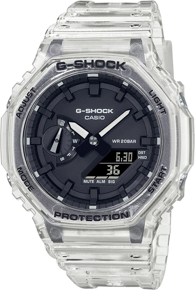 Casio GA-2100SKE-7AER G-Shock Horloge Transparant Zwarte Wijzerplaat 20 Casio GA-2100SKE-7AER G-Shock Horloge Transparant Zwarte Wijzerplaat - Afbeelding 18