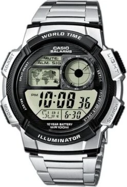 Casio Collection Men AE-1000WD-1AVEF Herenhorloge 43,7 Mm - Zilverkleurig -Casio Verkoop 815x1200