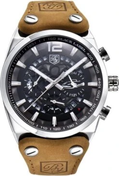 Aviator Horloge – Chronograaf – Suède Lederen Band