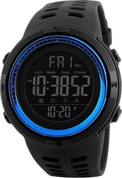 Sporthorloge – Countdown – Dual Time – Geschenkdoosje - Blue