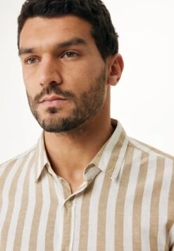 Mexx Striped Linen Shirt Mannen - Zand - Maat M -Casio Verkoop 830x1200 29