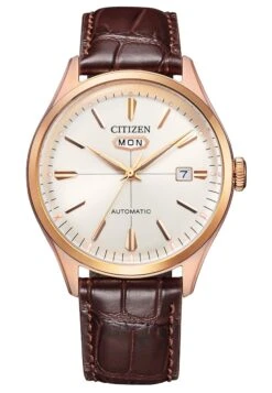 Citizen NH8393-05AE Horloge - Leer - Bruin - Ø 40 Mm
