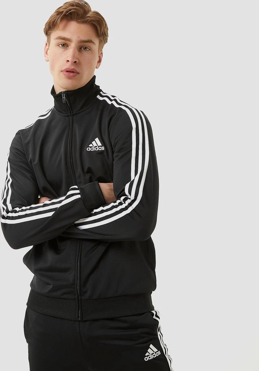 Adidas Primegreen Essentials 3-stripes Trainingspak Trainingspak - Maat S - Mannen - Zwart/wit 12 Adidas Primegreen Essentials 3-stripes Trainingspak Trainingspak - Maat S - Mannen - Zwart/wit - Afbeelding 10