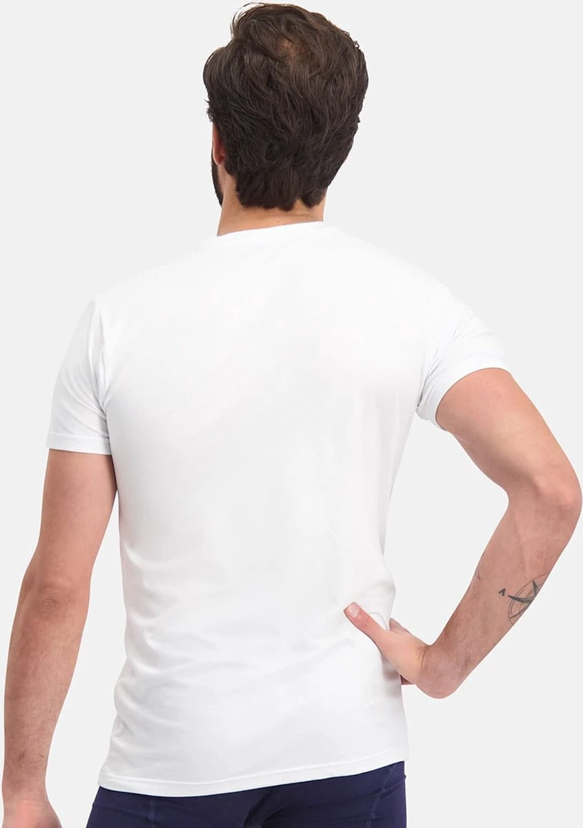 Bamboo Basics - 2-Pack Heren Bamboe T-shirts Ronde Hals Ruben – Extra Lang – Wit - L 4 Bamboo Basics - 2-Pack Heren Bamboe T-shirts Ronde Hals Ruben – Extra Lang – Wit - L - Afbeelding 2