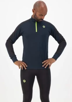 Rogelli Electro Runningtop - Sporttrui Lange Mouwen Heren - Blauw/Zwart/Fluor - Maat L -Casio Verkoop 849x1200 3