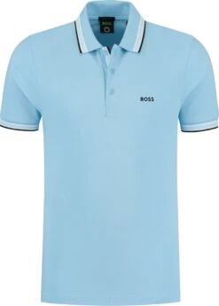 HUGO BOSS Paddy Regular Fit Polo - Heren Polo Korte Mouw - Lichtblauw (contrast) - Maat: L -Casio Verkoop 859x1200 9