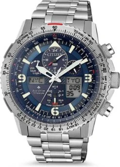 Citizen Promaster Sky Horloge - Citizen Heren Horloge - Blauw - Diameter 45.4 Mm - Titanium -Casio Verkoop 860x1200