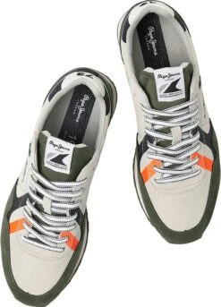 PEPE JEANS Brit Print Sneakers - Khaki Green - Heren - EU 44 -Casio Verkoop 864x1200 8