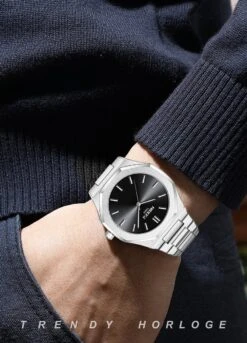 NIBOSI Horloges Voor Mannen -2022 Design - Horloge Mannen - Luxe Zilver - Heren Horloge - Zwart Edelstaal - Roestvrij Staal - Waterdicht- Chronograaf - Geschenkset Met Verstelbare Pin -Casio Verkoop 865x1200 2