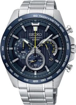 Seiko Chronograph SSB301P1 Heren Horloge - 44 Mm