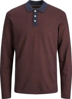 JACK&JONES PLUS JPRBLUWIN POLO LS PS Heren Poloshirt - Maat EU5XL US3XL