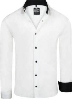 Rusty Neal - Heren Overhemd Wit - R-44