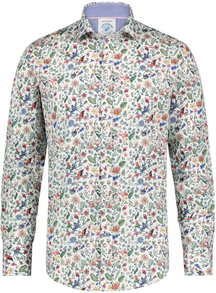 A Fish Named Fred | Shirt Flamingo Coral | Heren | Coral | | L 3 A Fish Named Fred | Shirt Flamingo Coral | Heren | Coral | | L