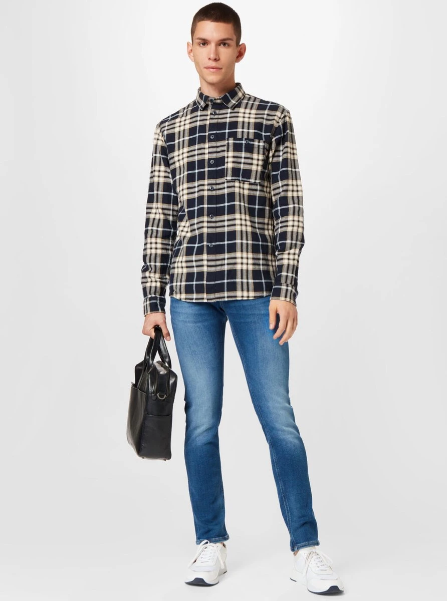 TOM TAILOR Relaxed Checked Shirt Heren Overhemd - Maat L 13 TOM TAILOR Relaxed Checked Shirt Heren Overhemd - Maat L - Afbeelding 11