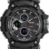 WiseGoods WS1239 Militair Digitaal Sport Horloge - Waterdicht Analoog & Digitaal - Heren - Schokbestendig - Man - Zwart - Ø57