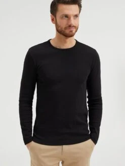 WE Fashion Heren T-shirt Met Biologisch Katoen - Maat M -Casio Verkoop 900x1200 147