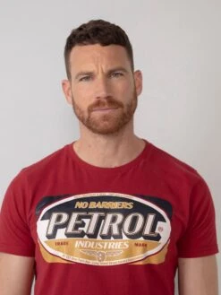 Petrol Industries - Heren Artwork T-shirt - Rood - L -Casio Verkoop 900x1200 259