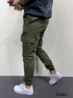 Merkloos Cargobroek Streetwear Zakken Jongens Mannen Jogger Broek Hip Hop Joggingbroek Joggers Broek Tactische Heren Broek Cargo Harembroek Mannen Kleding - W30