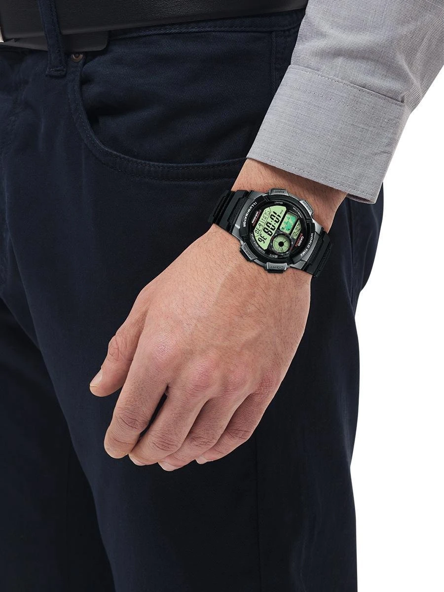 Casio Collection AE-1000W-1BVEF Herenhorloge 43,7 Mm - Zwart 4 Casio Collection AE-1000W-1BVEF Herenhorloge 43,7 Mm - Zwart - Afbeelding 2