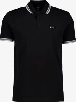 HUGO BOSS Paddy Regular Fit Polo - Heren Polo Korte Mouw - Zwart (contrast) - Maat: L -Casio Verkoop 902x1200 17