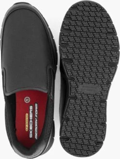 Skechers Zwarte Slip Resistant Work Instapper - Maat 44
