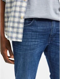 SELECTED Straight Scott Jeans - Heren - Medium Blue Denim - W32 X L30 -Casio Verkoop 907x1200 15