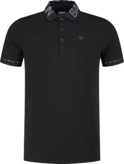 Ballin Amsterdam - Heren Regular Fit Polo - Zwart - Maat M
